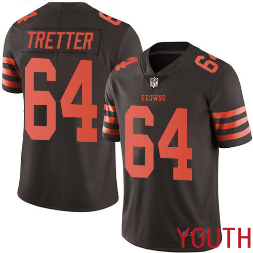 Cleveland Browns JC Tretter Youth Brown Limited Jersey #64 NFL Football Rush Vapor Untouchable